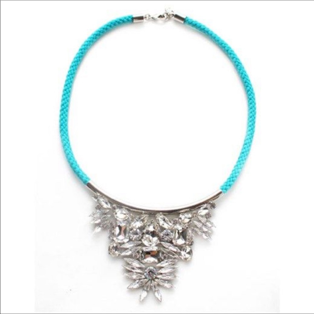Noir Crystal Triangle Necklace & Earrings